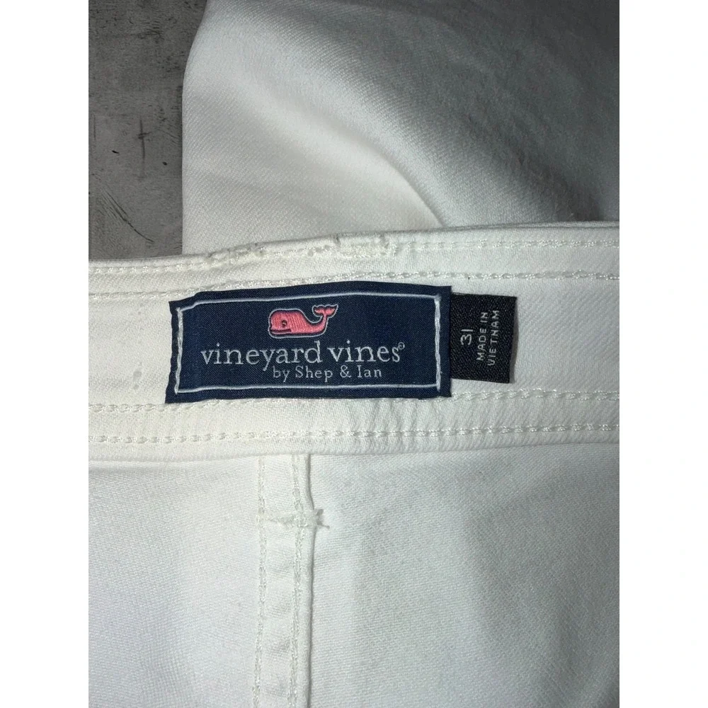 Vineyard Vines White Cropped Wide‎ Leg Sailor Pants Women's Size 31 NWOT